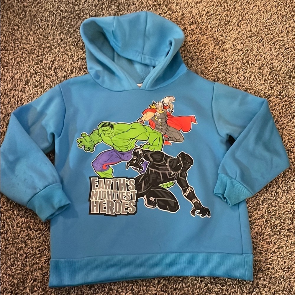 Marvel Blue Earth's Mightiest Heroes Hoodie